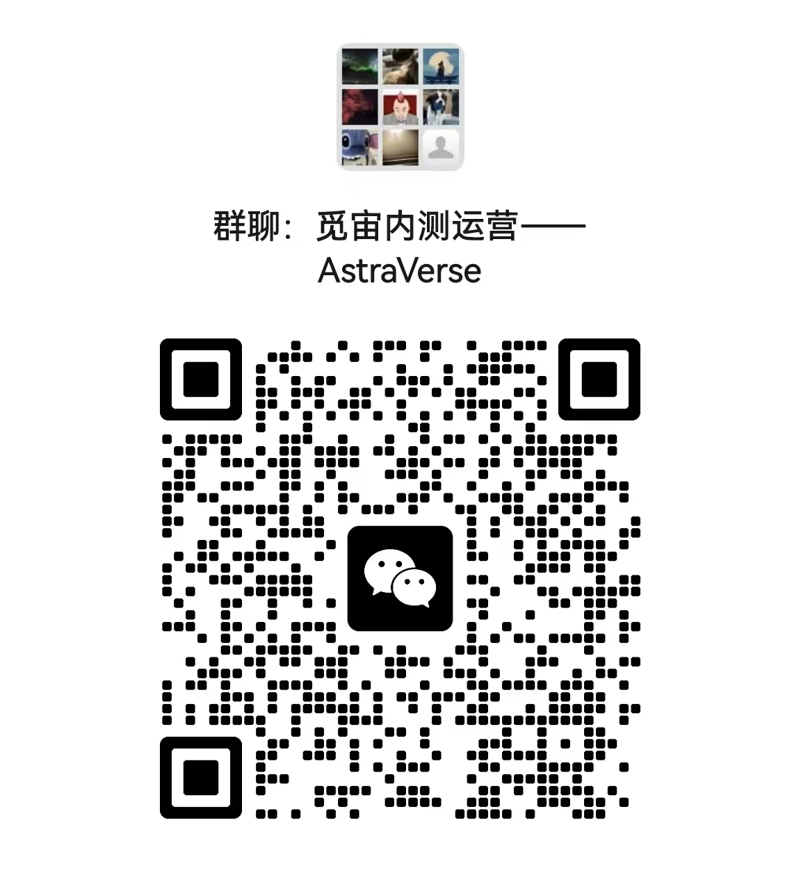 觅宙内测运营群二维码